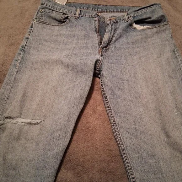 Men's Levi's 505 Straight Leg Jeans - Picture 4 of 5